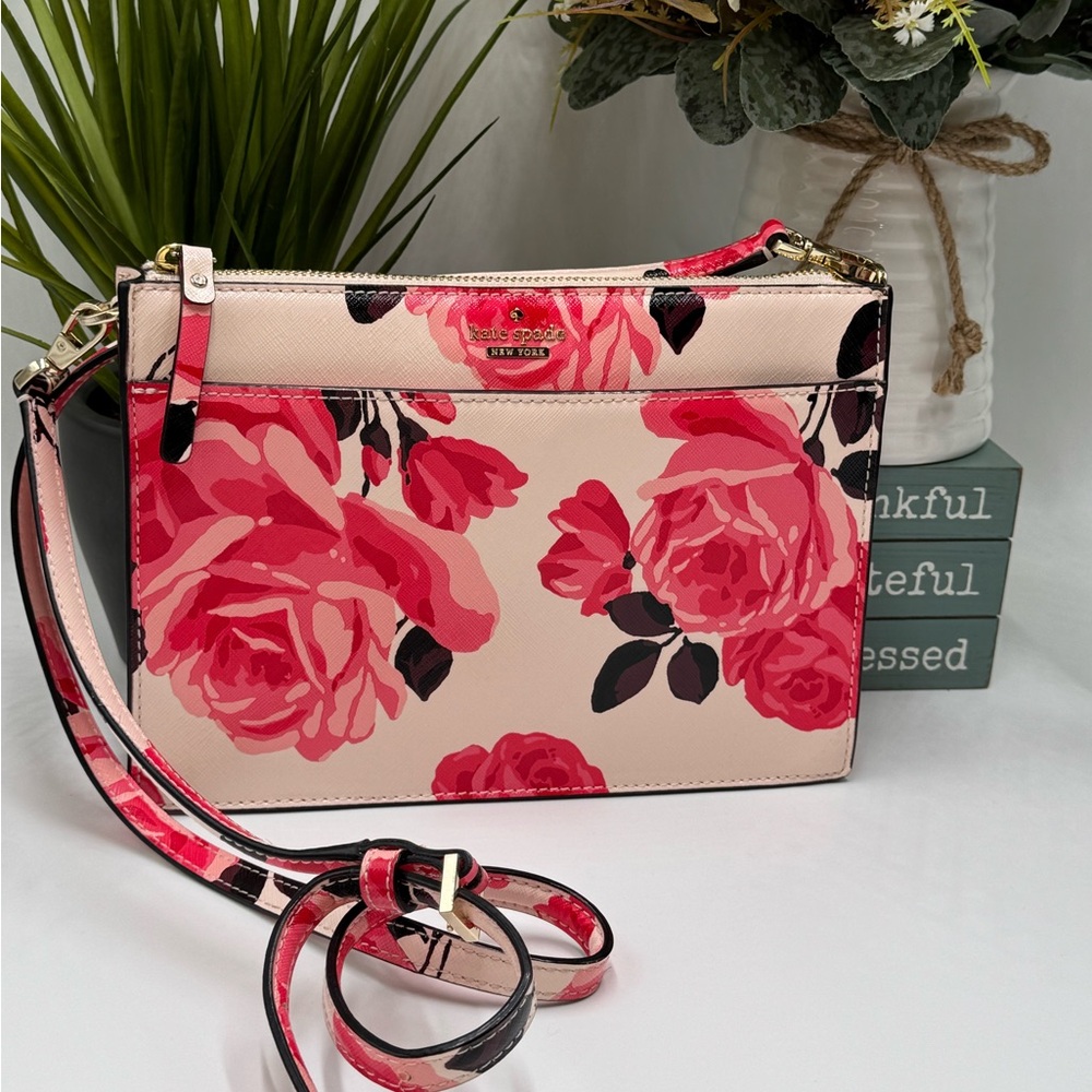 Kate Spade Storybook Cameron Street Roses Clarise Crossbody bag